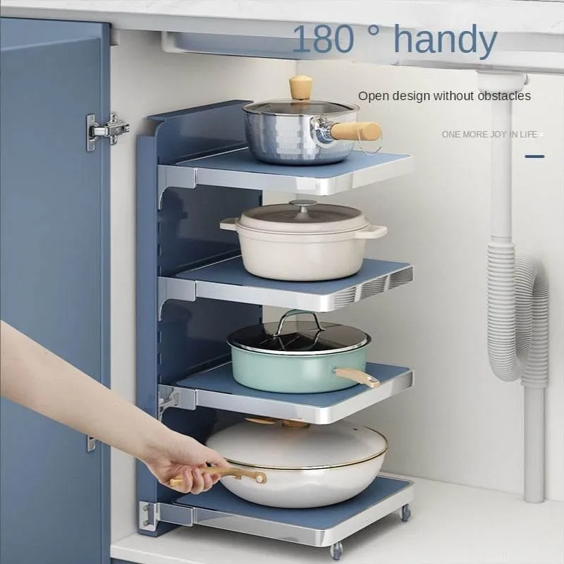 Multi-Layer Kitchen Organizer - Smart Storage Rack