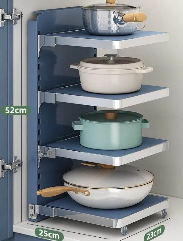Multi-Layer Kitchen Organizer - Smart Storage Rack