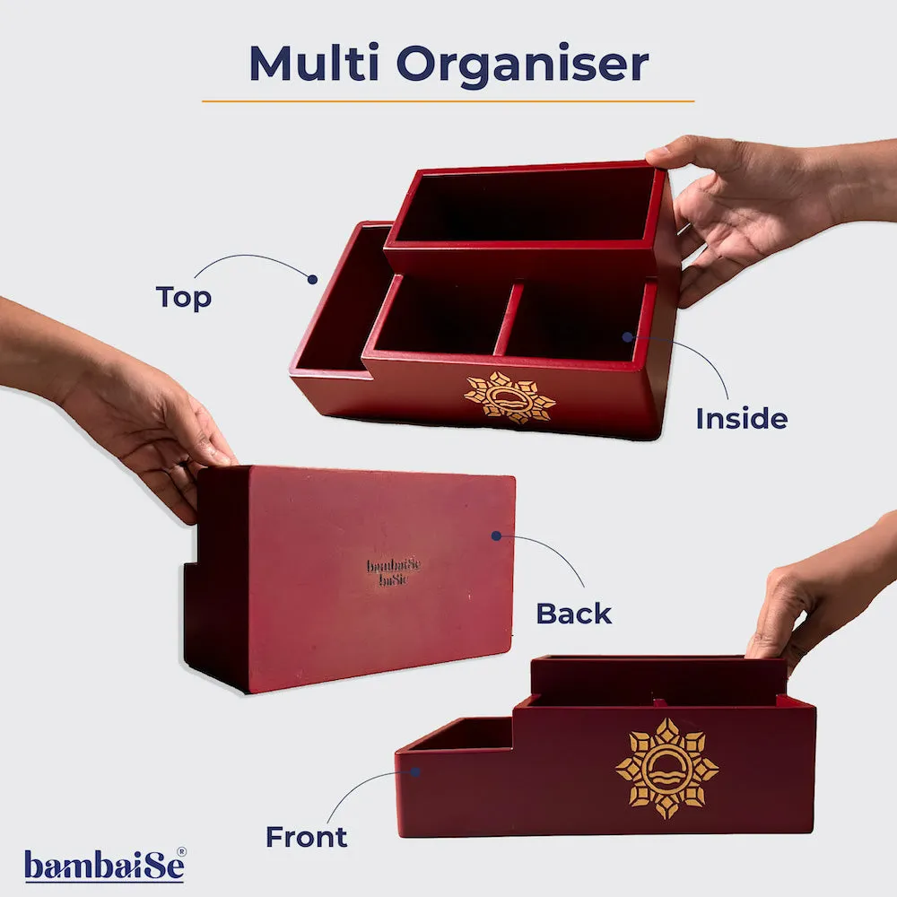 Multi Organiser Maroon