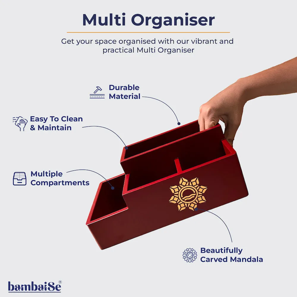 Multi Organiser Maroon