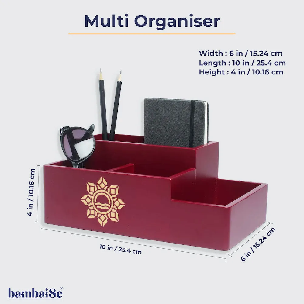 Multi Organiser Maroon