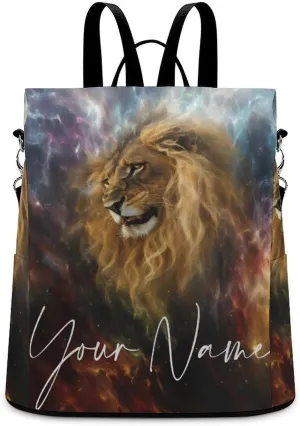 Multipurpose Daypacks Abstract Lion Lightning Backpack Purse for Women Anti Theft Fashion Back Pack Custom Name Bag Personalized Gift