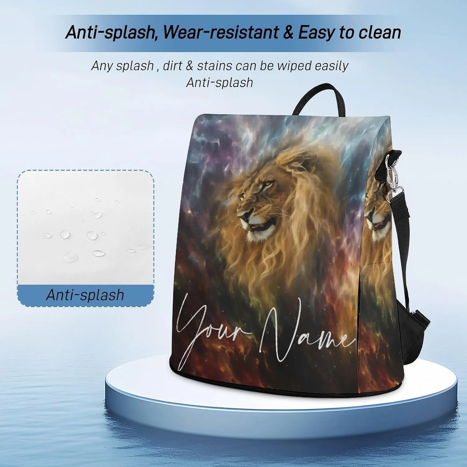 Multipurpose Daypacks Abstract Lion Lightning Backpack Purse for Women Anti Theft Fashion Back Pack Custom Name Bag Personalized Gift