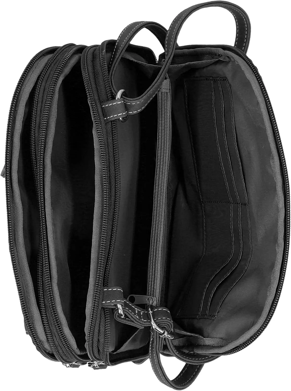 MultiSac Zippy Triple Compartment Crossbody Bag