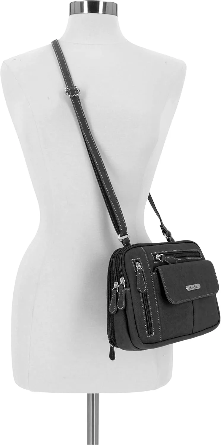 MultiSac Zippy Triple Compartment Crossbody Bag
