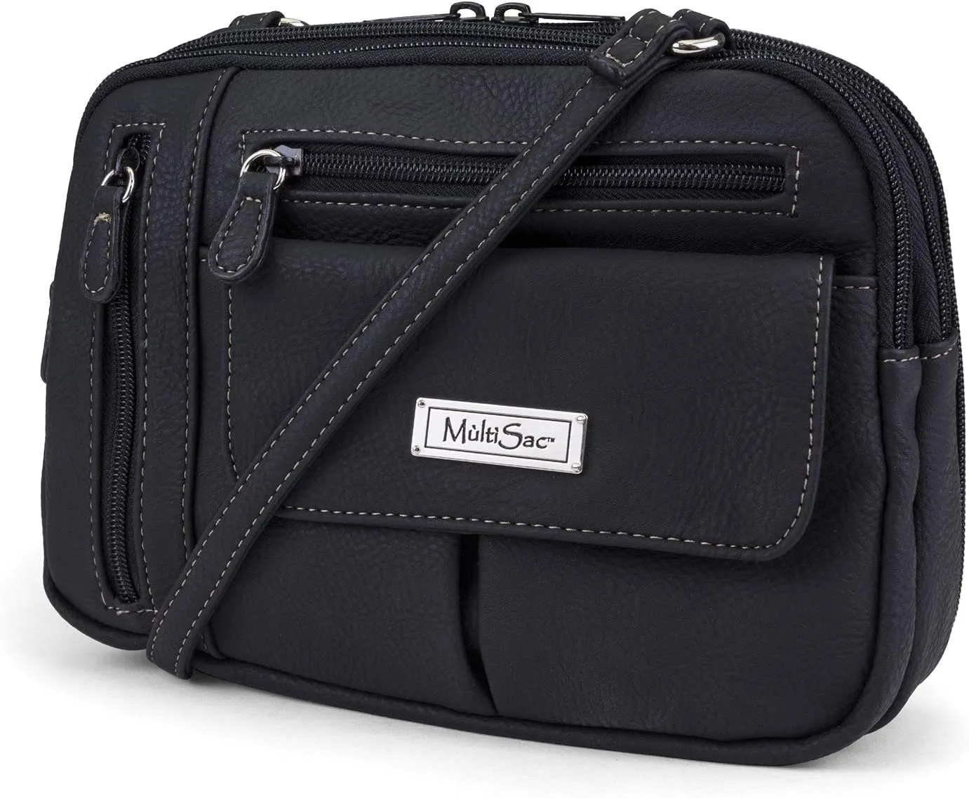 MultiSac Zippy Triple Compartment Crossbody Bag