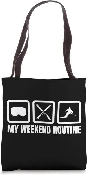 My Weekend Routine Tote Bag