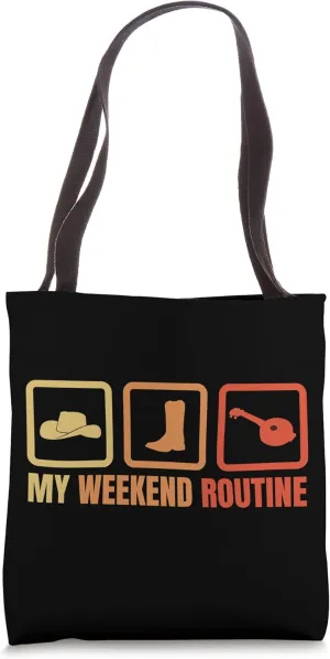 My Weekend Routine Tote Bag