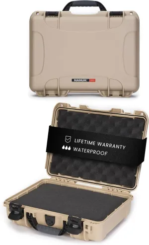 NANUK 910 Hard Case with Foam Single Sporting Gear, IP67 Waterproof Hard Storage, Made in North America Short Case with foam– (14.3’’ x 11.1’’ x 4.7’’)