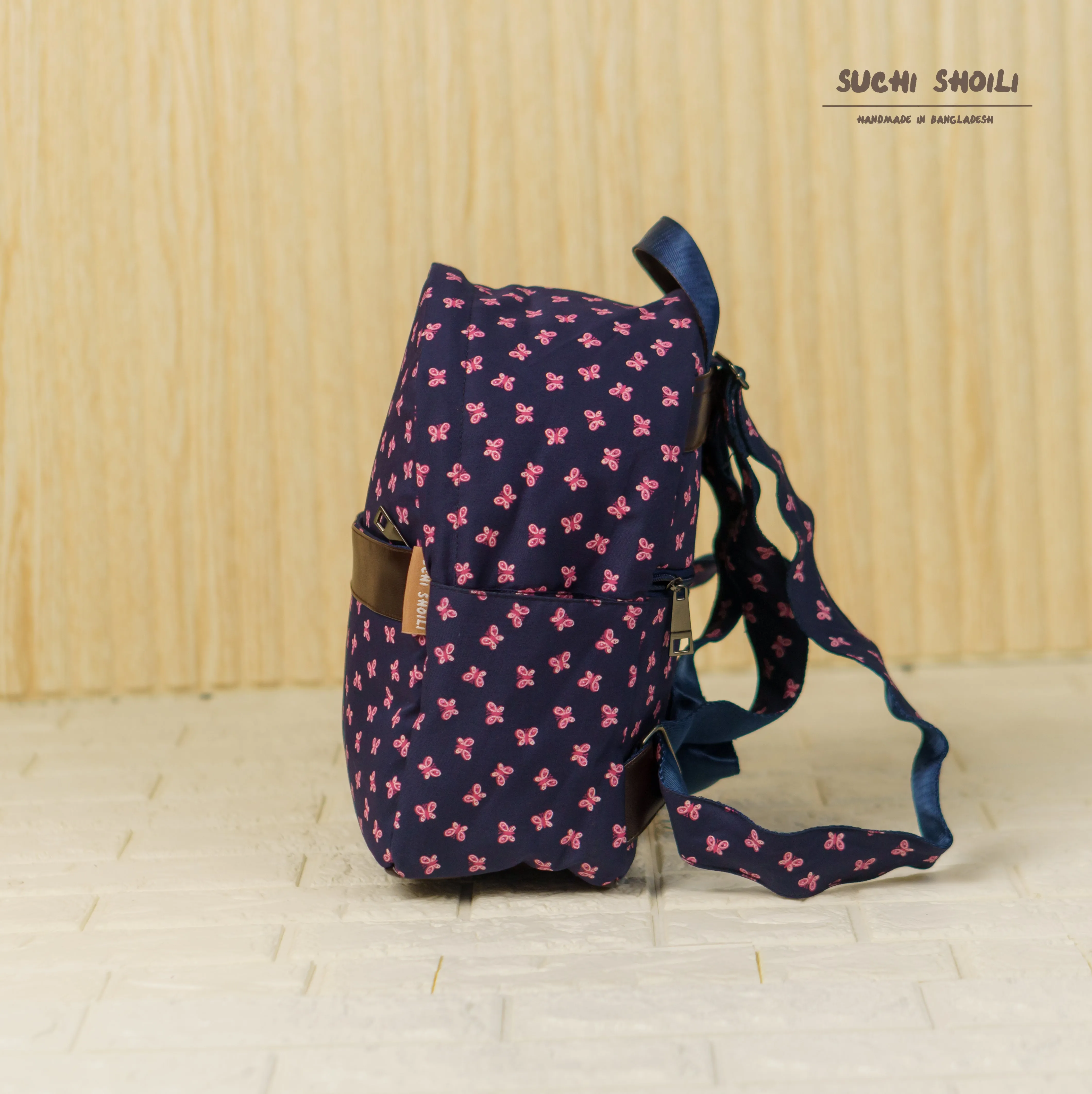 Navy Butterfly Rebeka Backpack