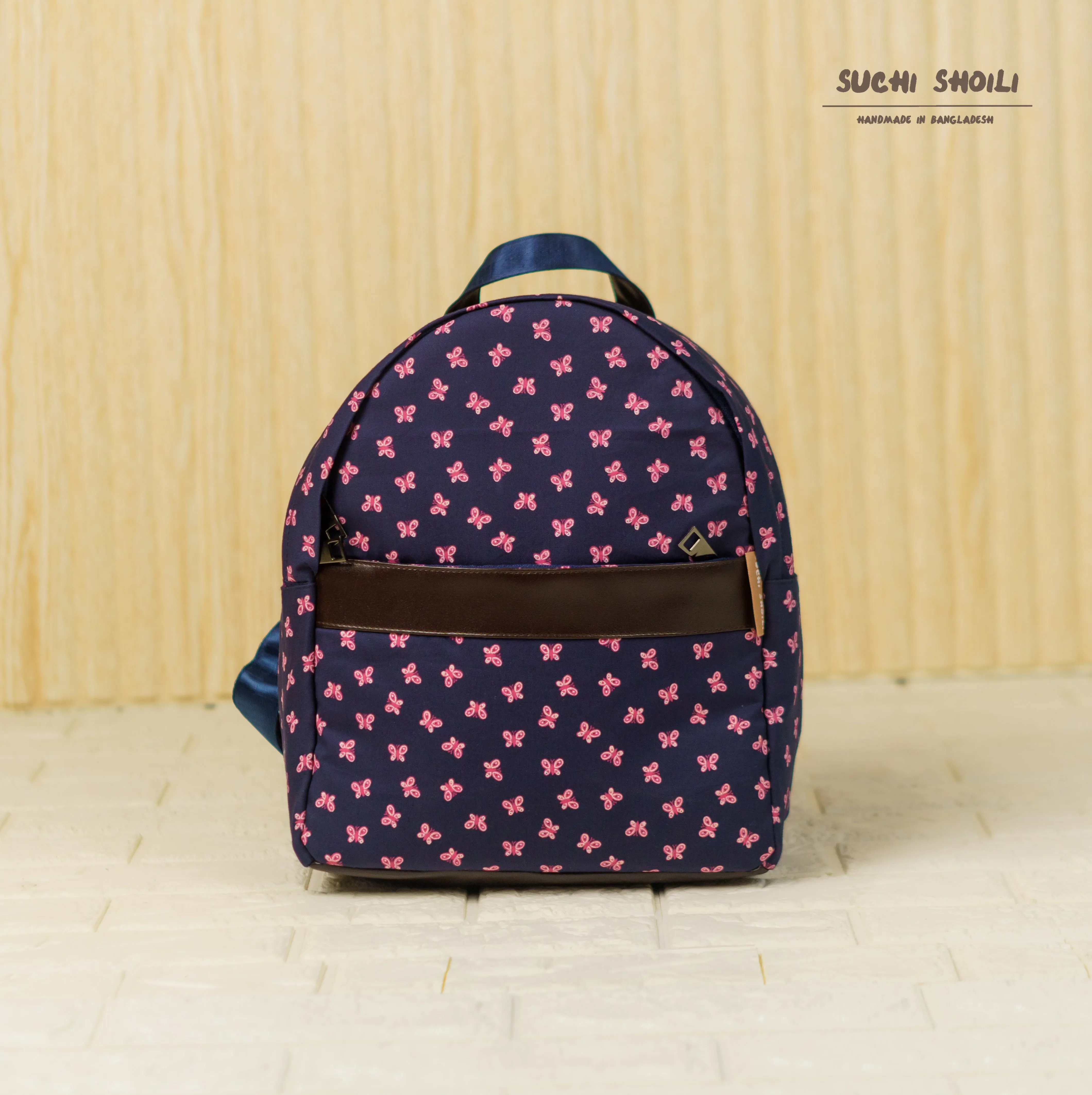 Navy Butterfly Rebeka Backpack