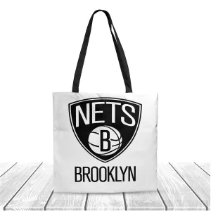 NBA Brooklyn Nets All Star Polyester Canvas Tote Bag - Durable and Stylish