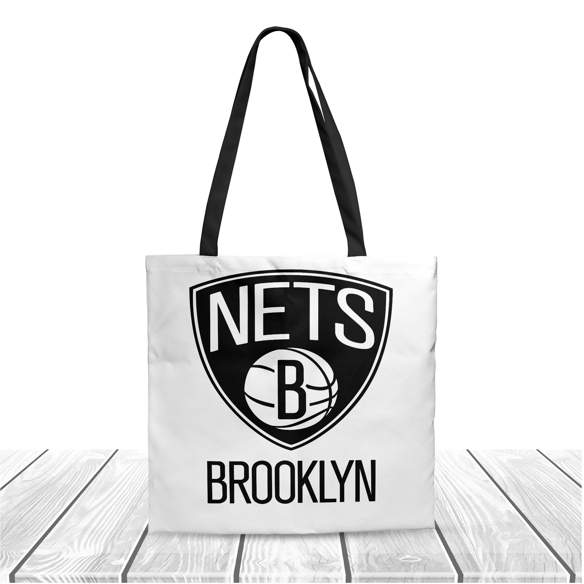 NBA Brooklyn Nets All Star Polyester Canvas Tote Bag - Durable and Stylish