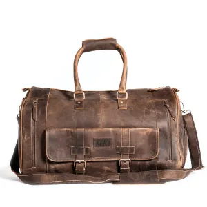 Nera Vintage Duffle Bag-Brown
