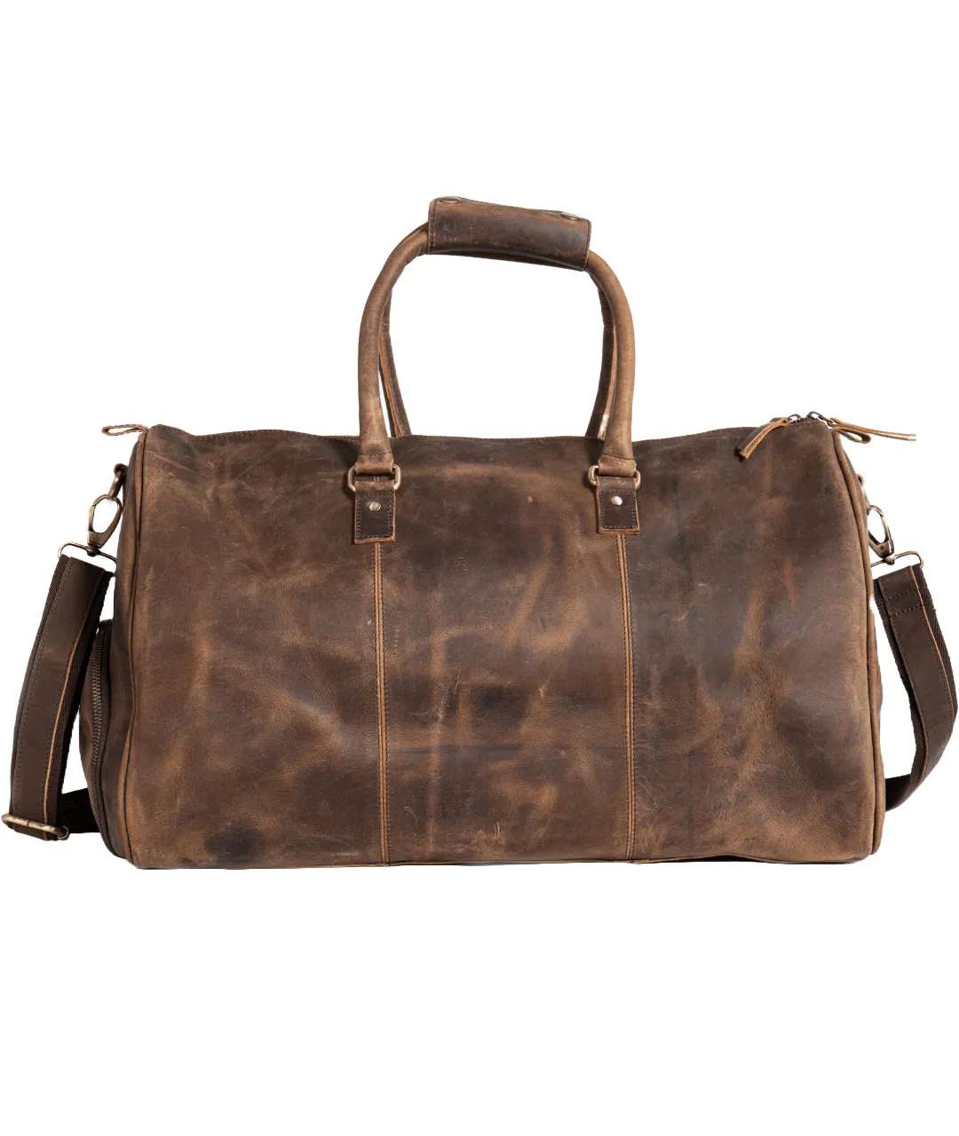 Nera Vintage Duffle Bag-Brown