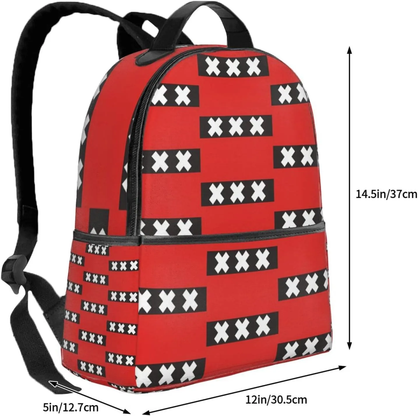 Netherlands Holland Flag Casual Backpacks Laptop Backpack Carry-on Daypack Sports Travel Rucksack Lightweight Working Bag for Outdoor Hiking Cycling Walking