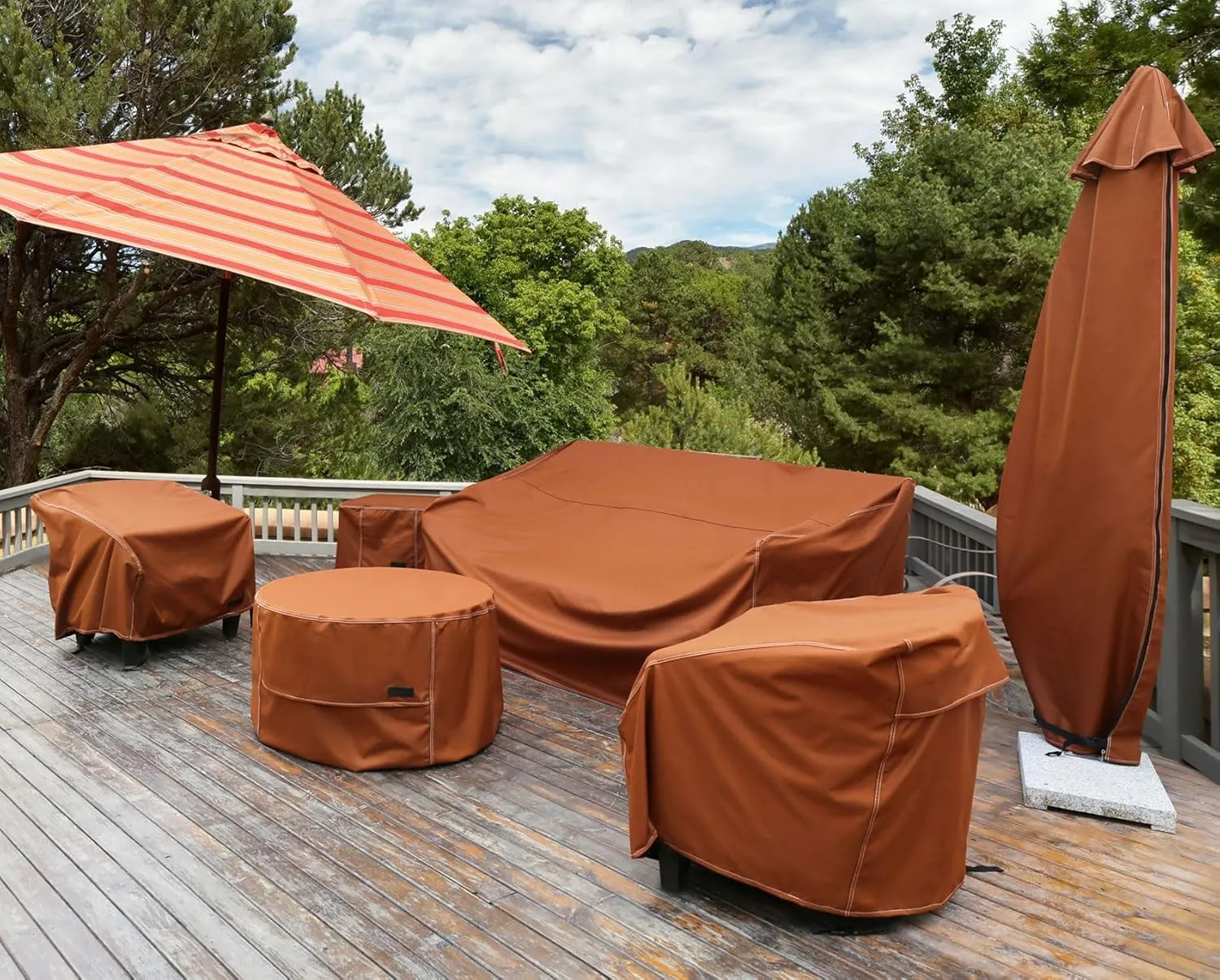 NettyPro BBQ Grill Cover 56 Inch Outdoor Patio 600D Heavy Duty Waterproof 2-3 Burner Barbecue Cover for Weber, Char-Broil, Brinkmann, Nexgrill Grills and More, Brown
