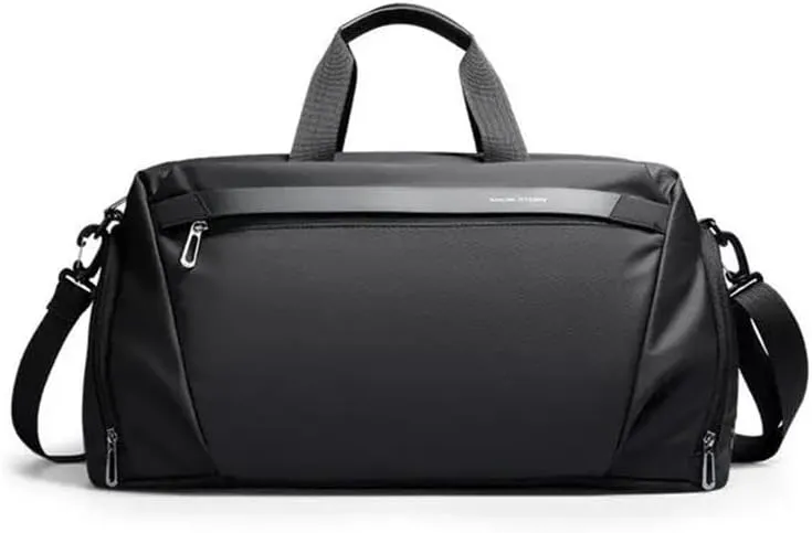New High-Capacity Sports Fitness Bag Fashion One Shoulder Cross Body Travel Bag Luggage Bag(MR 3006 Black)