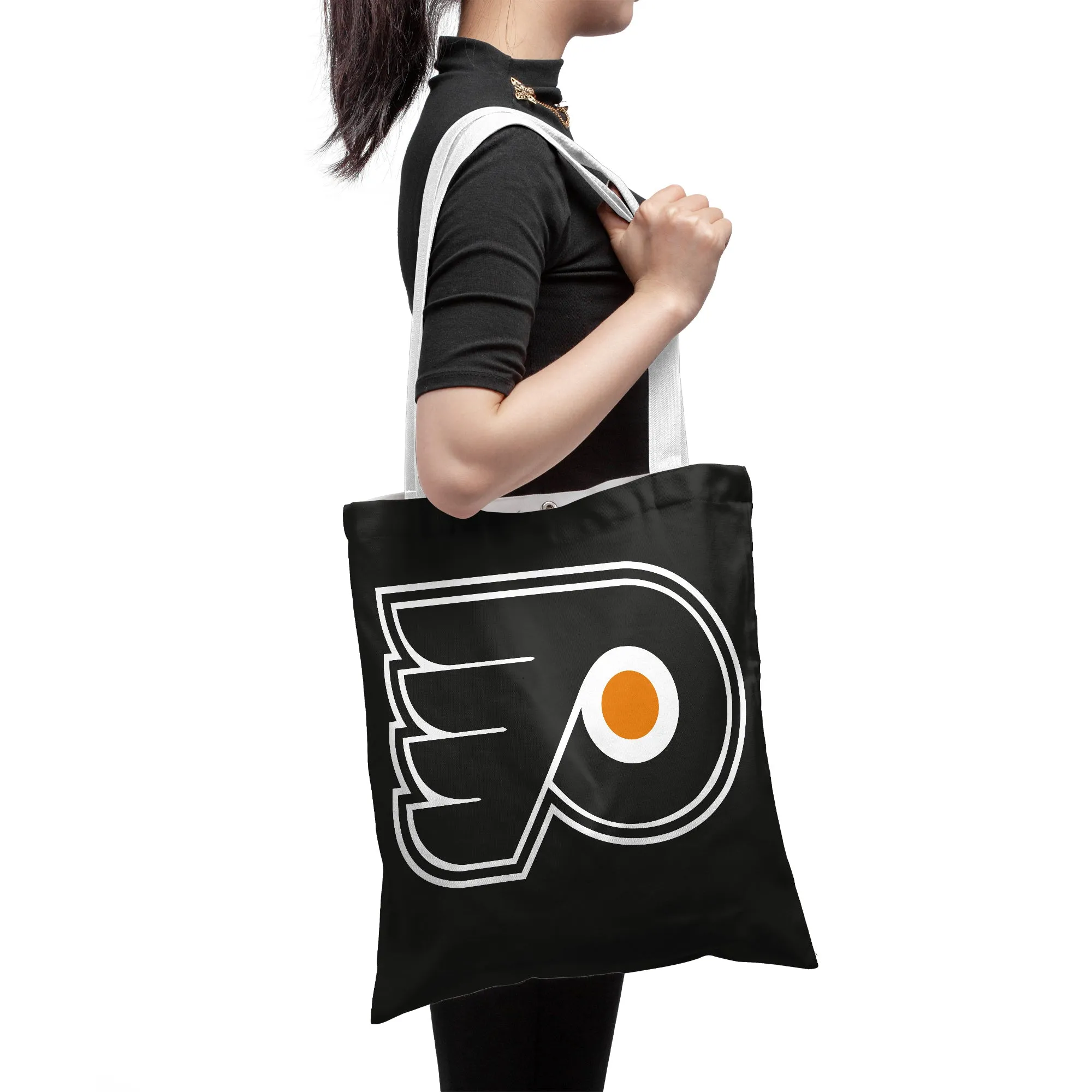 NHL Philadelphia Flyers Polyester Canvas Tote Bag – Durable and Stylish