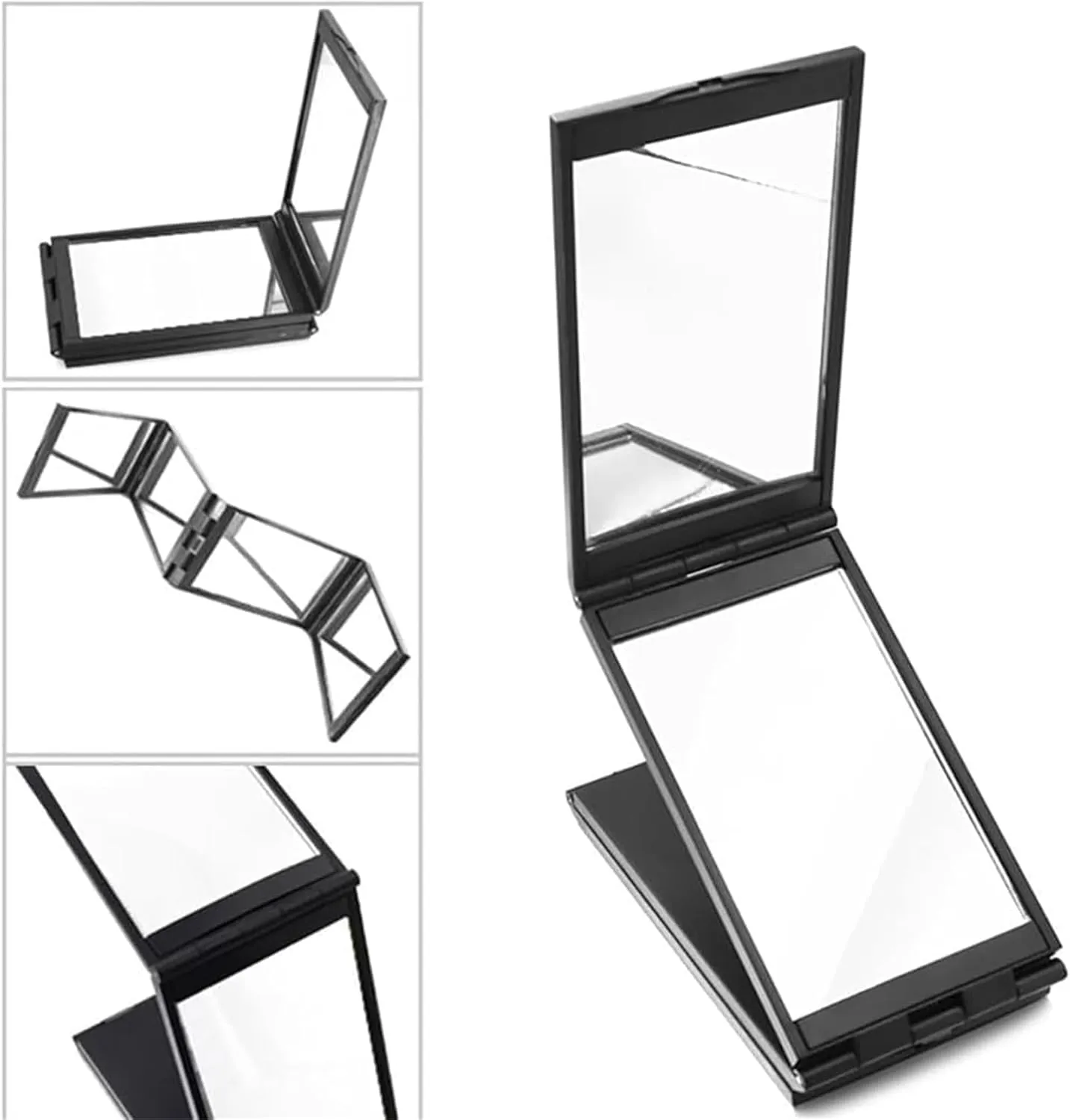 Nishomee Mirror, Multi Angle Folding Mirror, Self Haircutting Head Back View Available, Portable Foldable Handheld Desktop Expandable Makeup