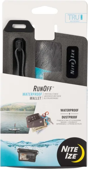 Nite Ize Runoff Waterproof Wallet - Dry Pouch for Tough Trusted Protection - Waterproof Wallet for Beach Trips & Outdoor Activities - Tested Dustproof and Waterproof to IP67