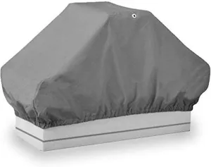 North East Harbor BSC-002 Seat Cover (Boat Back to Back Double Seat Storage Cover Gray Heavy Duty Water, Mildew, and UV Resistant Thick Polyester Fabric)