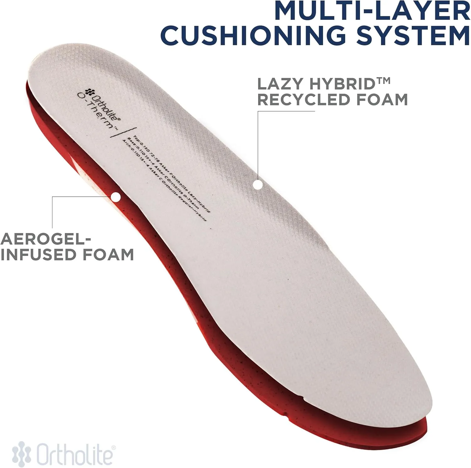 O-Therm Thermal Barrier Shoe Sole Trim-to-Fit Insert-Designed for Athletes on Snow or on Turf who Want to Block Out Cold or Heat