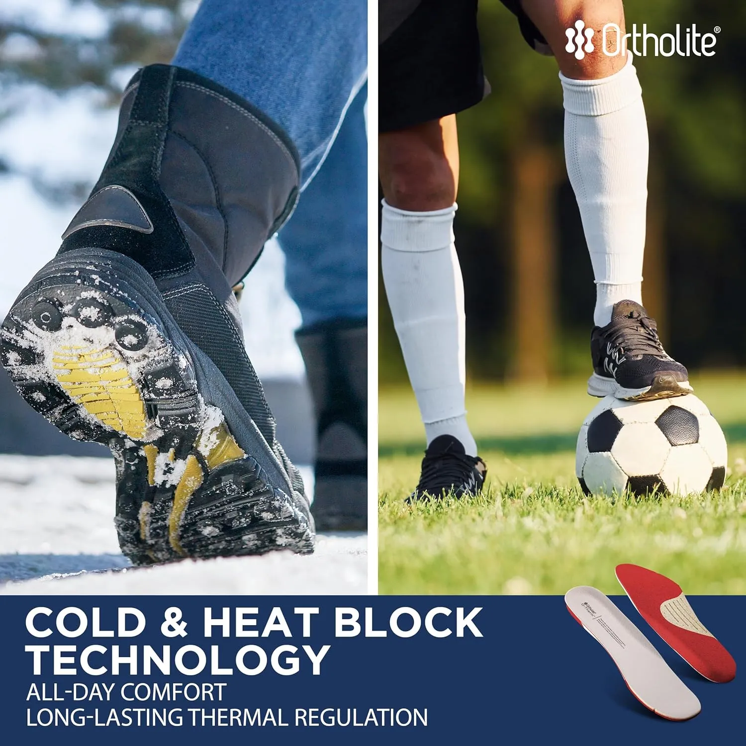 O-Therm Thermal Barrier Shoe Sole Trim-to-Fit Insert-Designed for Athletes on Snow or on Turf who Want to Block Out Cold or Heat