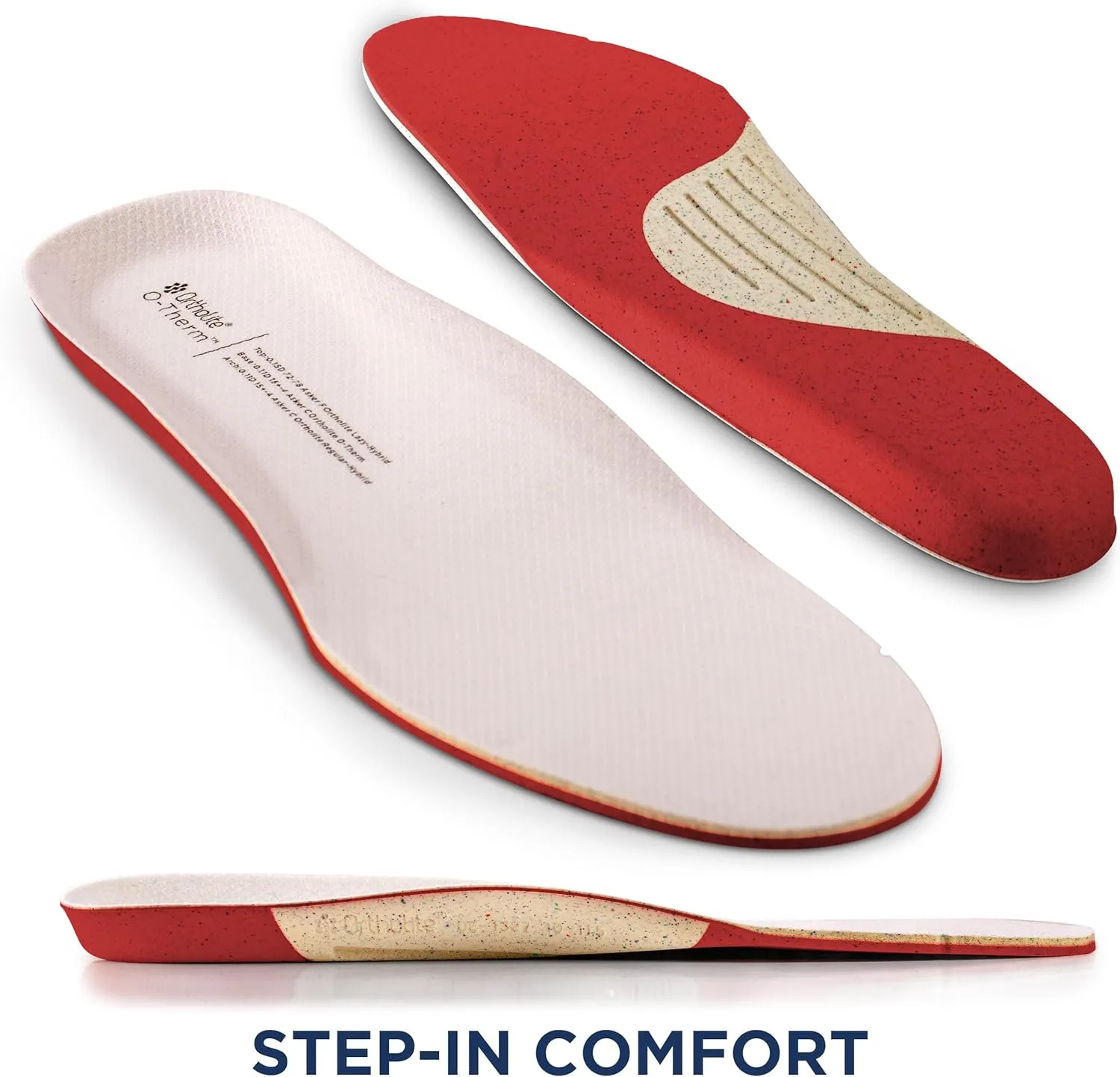 O-Therm Thermal Barrier Shoe Sole Trim-to-Fit Insert-Designed for Athletes on Snow or on Turf who Want to Block Out Cold or Heat