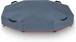 Octagon Sandboxes Cover 420D Heavy Duty Children's Sandbox Protection,Outdoor Garden Outdoor Octagon Sand Box Cover (Grey 86" X 78" X 10")
