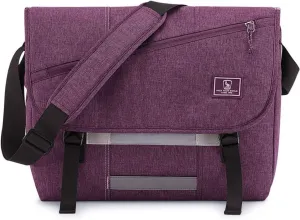 OIWAS Messenger Bag for Women, 15.6 Inch Laptop Crossbody Bags Men Casual Satchel Shoulder Bag College Travel Office Briefcase