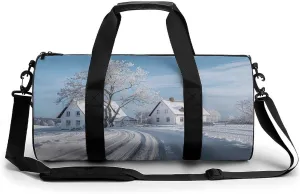 Old Farm Pictures Gym Bag Sport Gym Tote Bag Lightweight Duffle Bag Carry On Weekender Bags for Women Men