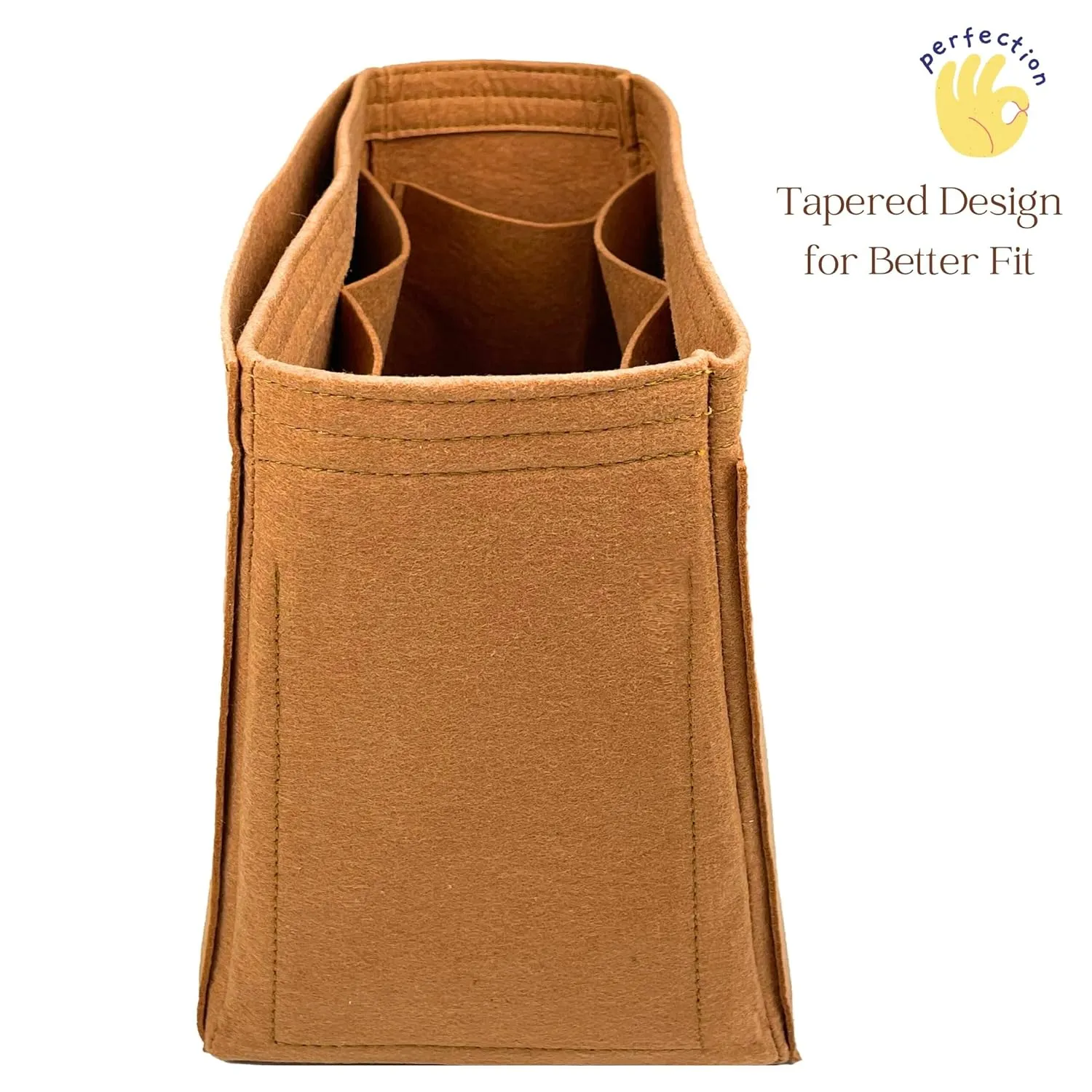 Organizer for Bayswater Bag, Bayswater Satchel, Handmade Felt Insert, 31 Colors (Satchel, Evergreen)