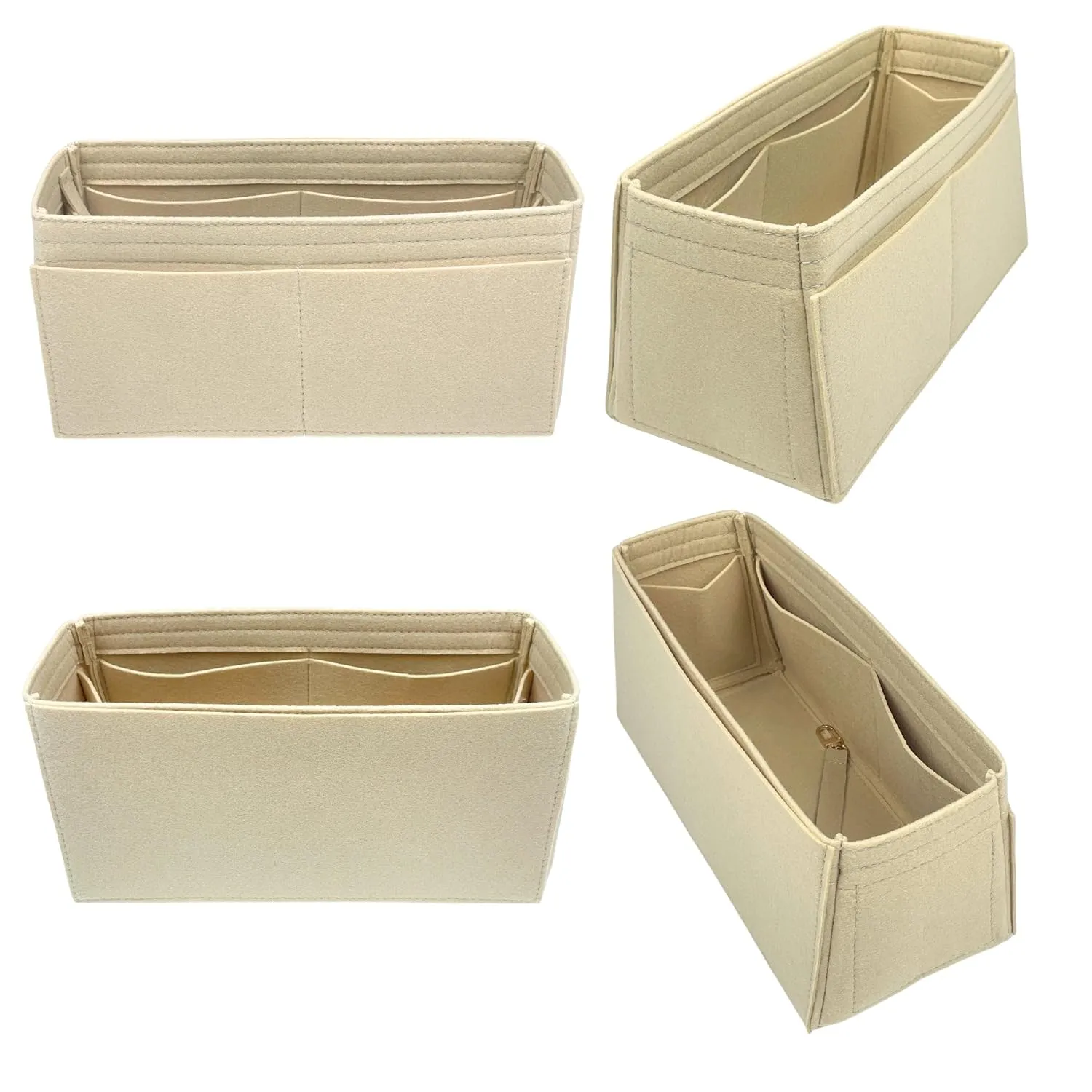 Organizer for Birkin 25, 30, 35, 40, 42, 45, 50, Handmade Felt Insert (BK 45, Jade)