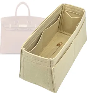 Organizer for Birkin 25, 30, 35, 40, 42, 45, 50, Handmade Felt Insert (BK 45, Jade)