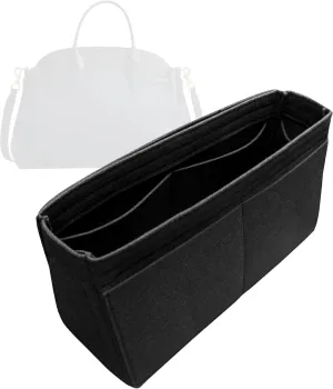 Organizer for Coa.h Soft Empire Carryall (Size 48, Evergreen), Felt Bag Insert for 40/48 with Keychain Hook, Reinforced base