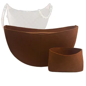 Organizer for Loop Hobo, Felt Bag Insert (Chocolate)