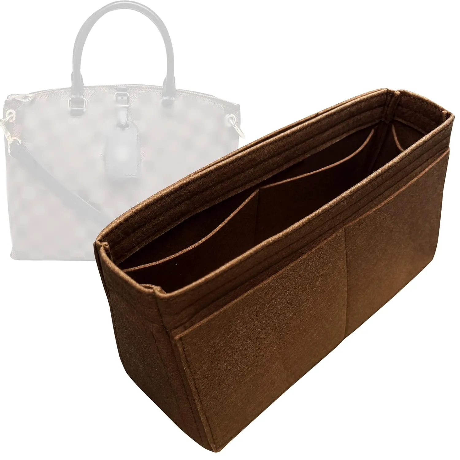Organizer for Odeon Tote PM | MM, Handmade Felt Insert (PM, Evergreen)