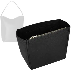 Organizer for Row N/S Park Tote Bag in Leather, Small, Medium, Large, Felt Bag Insert, 31 Colors (Large, Black)