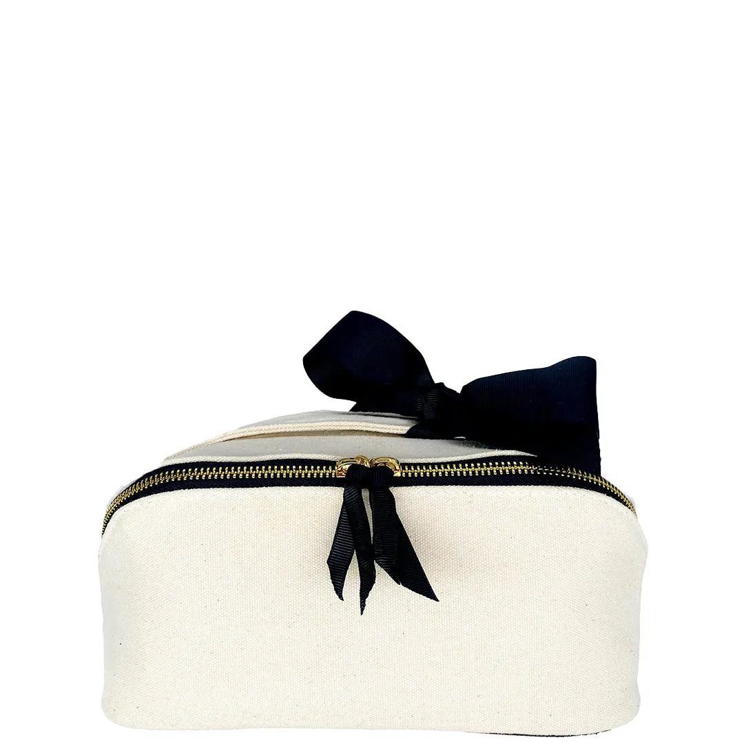Organizing Makeup Bag, Expandable – Cream