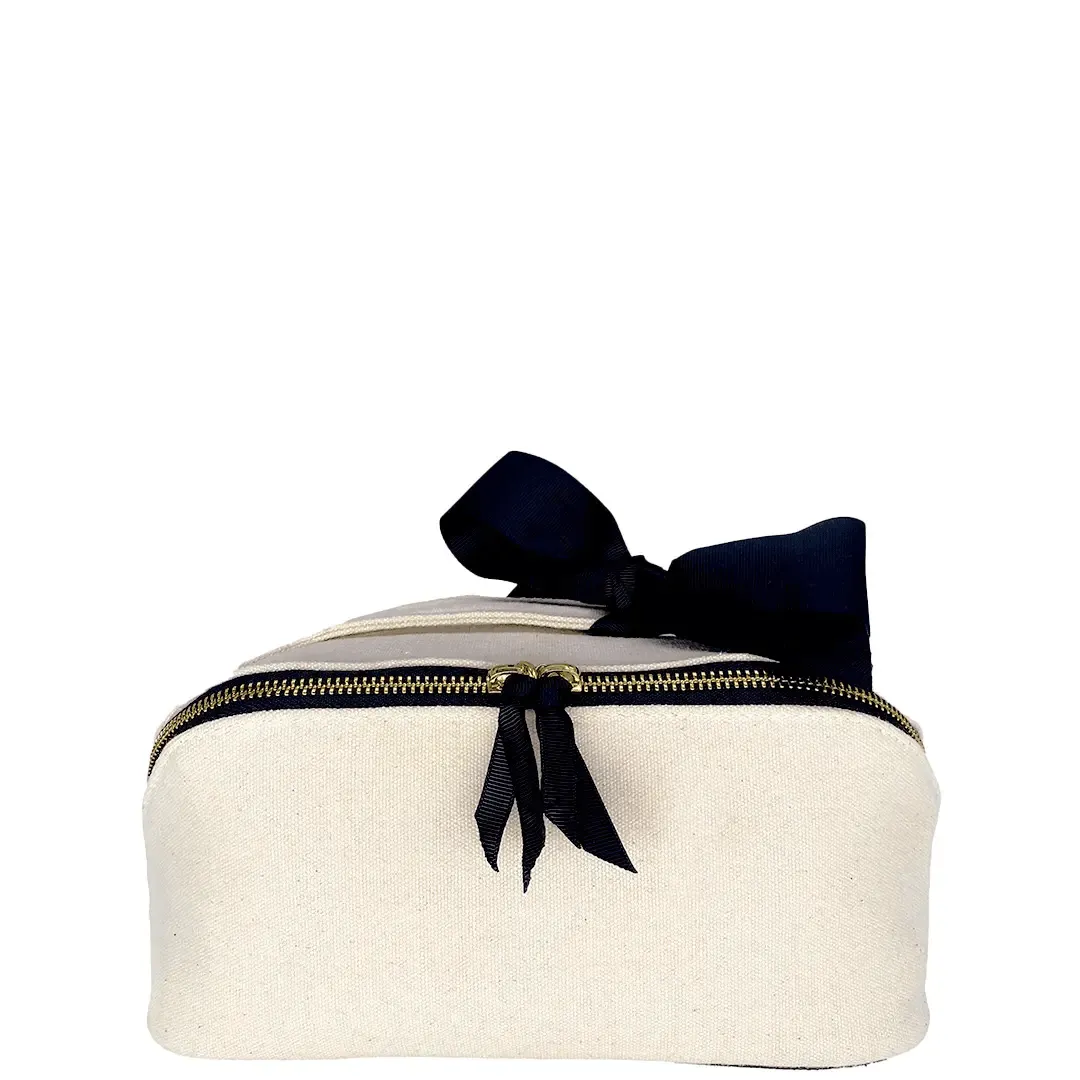 Organizing Makeup Bag, Expandable – Cream