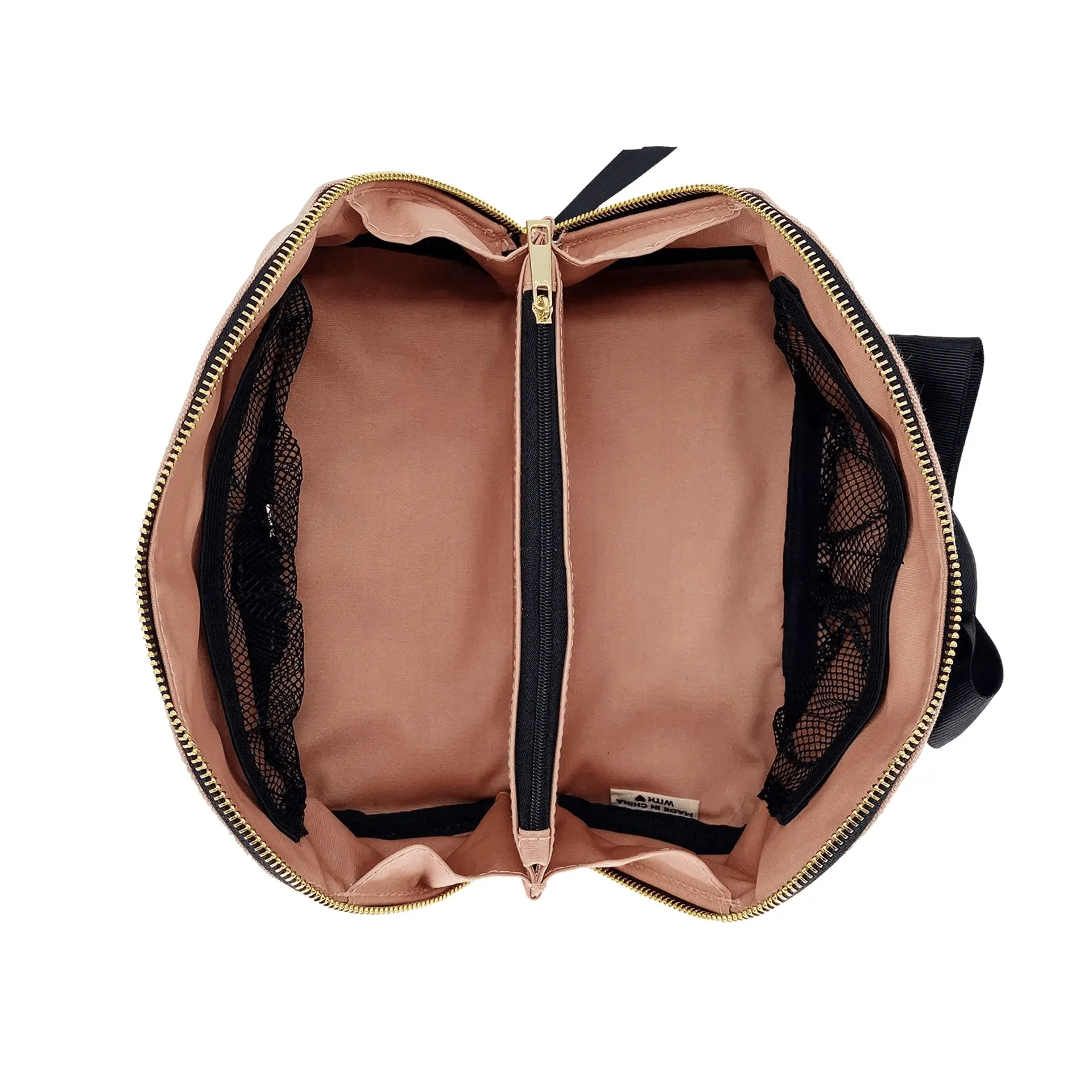Organizing Makeup Bag, Expandable – Pink/Blush