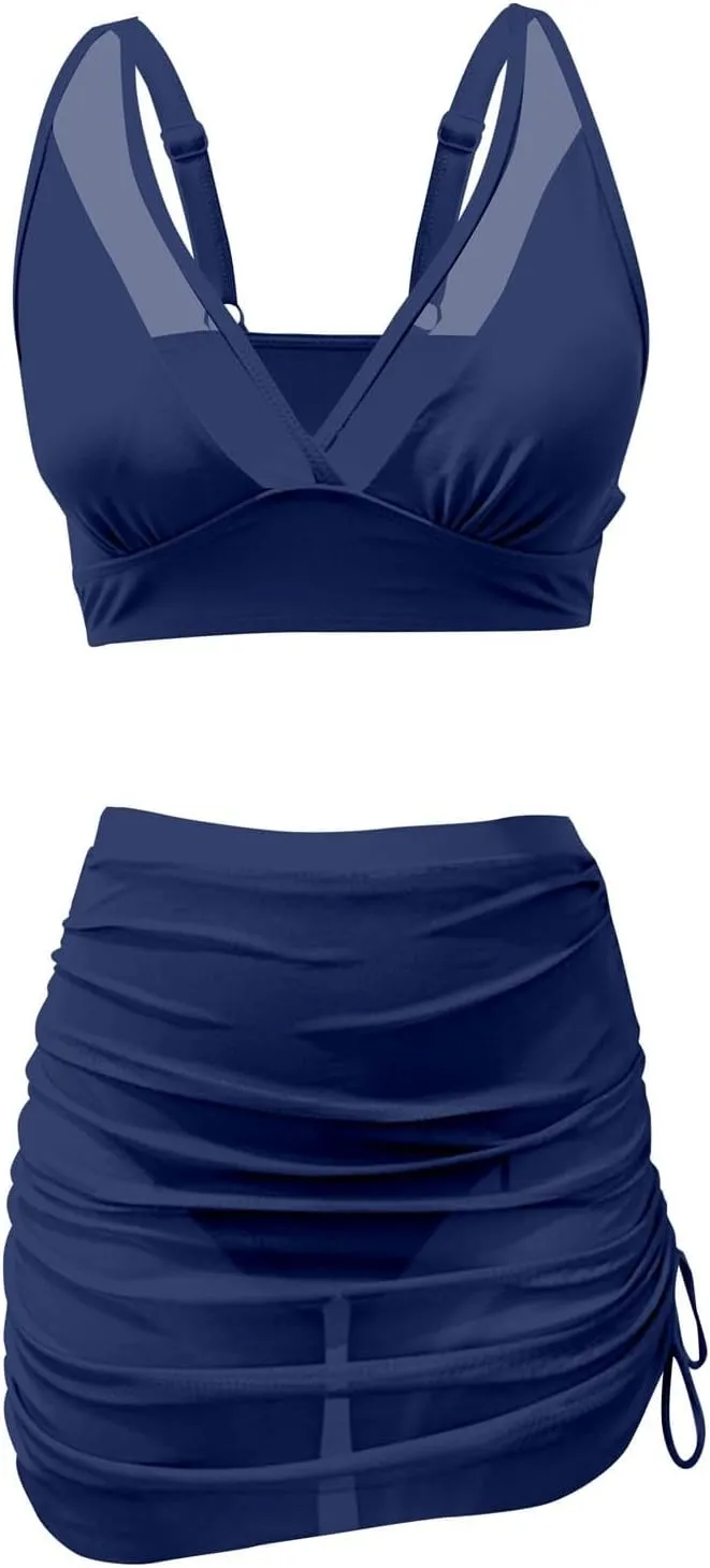 Otime Swim Suits for Women 2025 Bikinis with Chest Cushion No Support Rope System Sexy Bathing Suit for Women