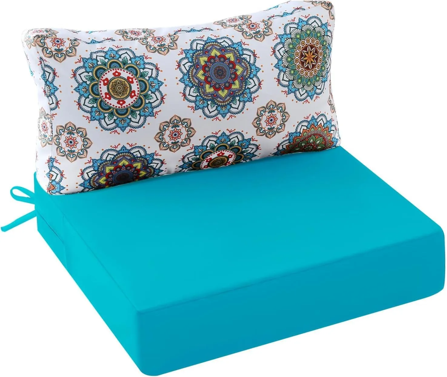 Outdoor Cushions for Patio Furniture, Outdoor Seat and Back Cushion, Waterproof Hampton Bay Deep Seat Replacement Couch Cushions for Lawn Garden, 26.5x26.5 Inch