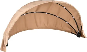 Outdoor Daybed Replacement Canopy, Outdoor Patio Wicker Daybed Canopy, Top Cover Compatible with Patio Round Daybed,| Customization | (Beige)