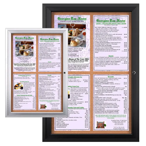 Outdoor Enclosed Menu Cases for 11x17 Portrait Menus | 7 Sizes