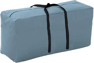Outdoor Patio Furniture Seat Cushions Storage Bag with Zipper and Handles 68x30x20 Inches Gray Waterproof