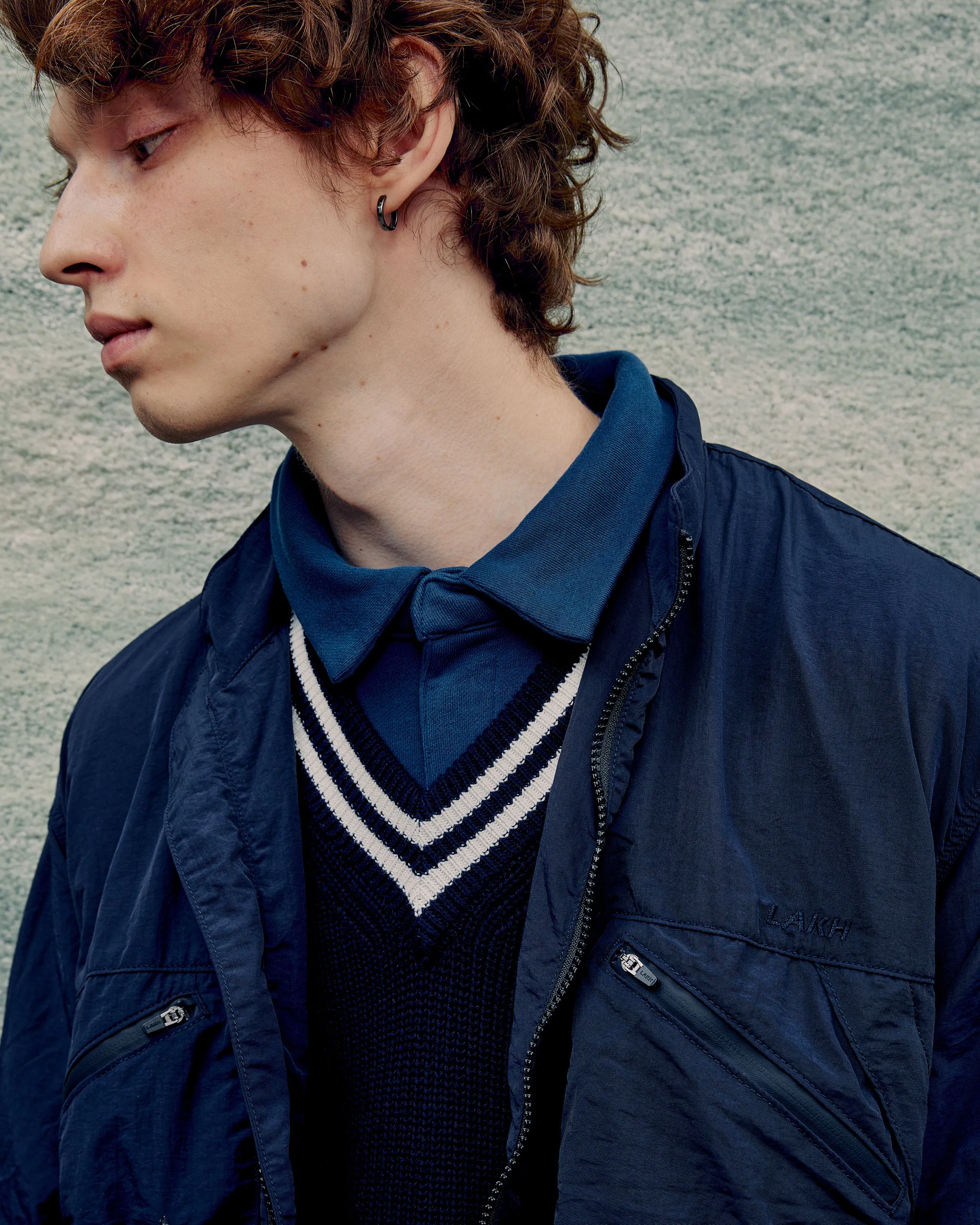 Packable Shirt Jacket - Navy