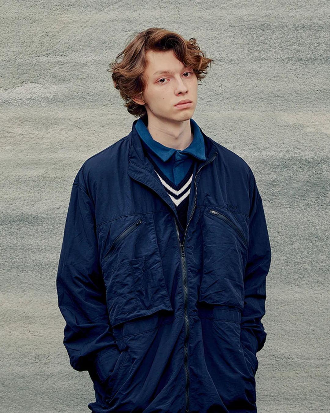 Packable Shirt Jacket - Navy