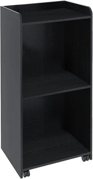 Panana Podium Stand - Hostess Stand with Wheels, Portable Podium Stand Reception Desk with Adjustable Shelf, Pulpits for Churches, Mobile Lectern Podium for Conference, Auditorium, Classroom, Black